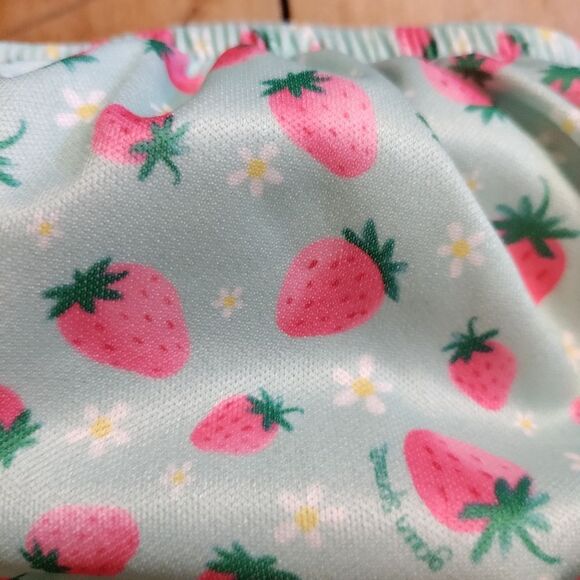 Green Sprouts swim diaper reusable 24 mos strawberry green pink beach swim - Picture 2 of 5